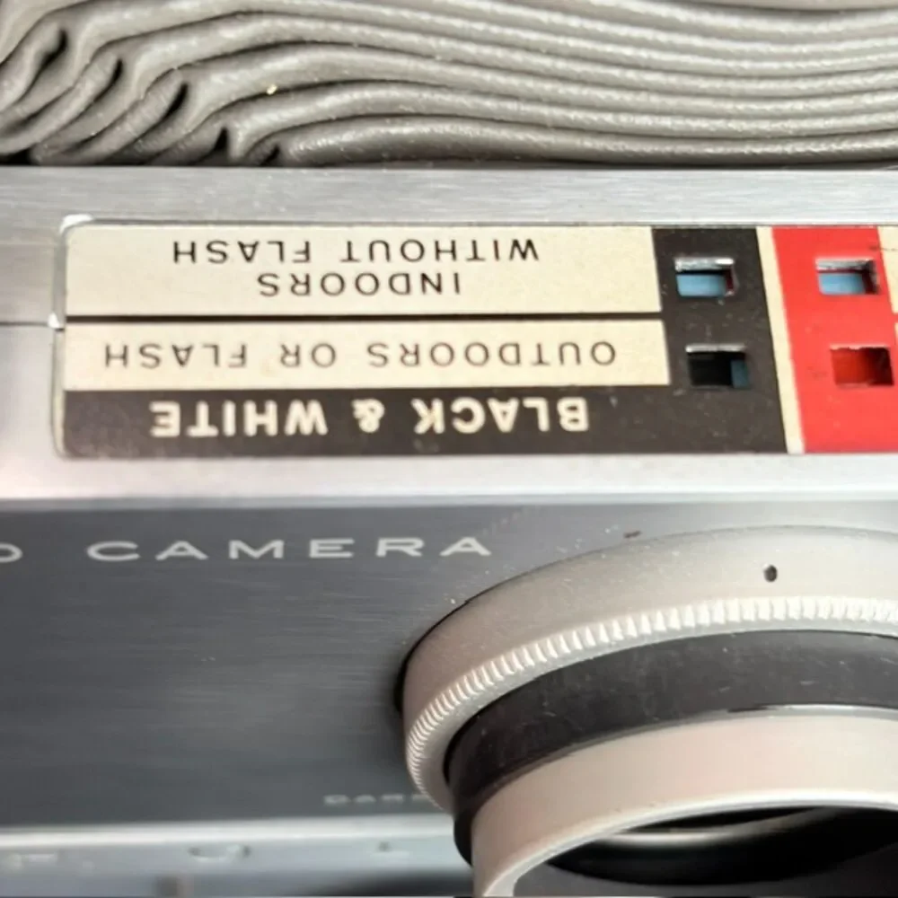Vintage Polaroid Automatic 100 Land Camera Case Flash Attachment Strap